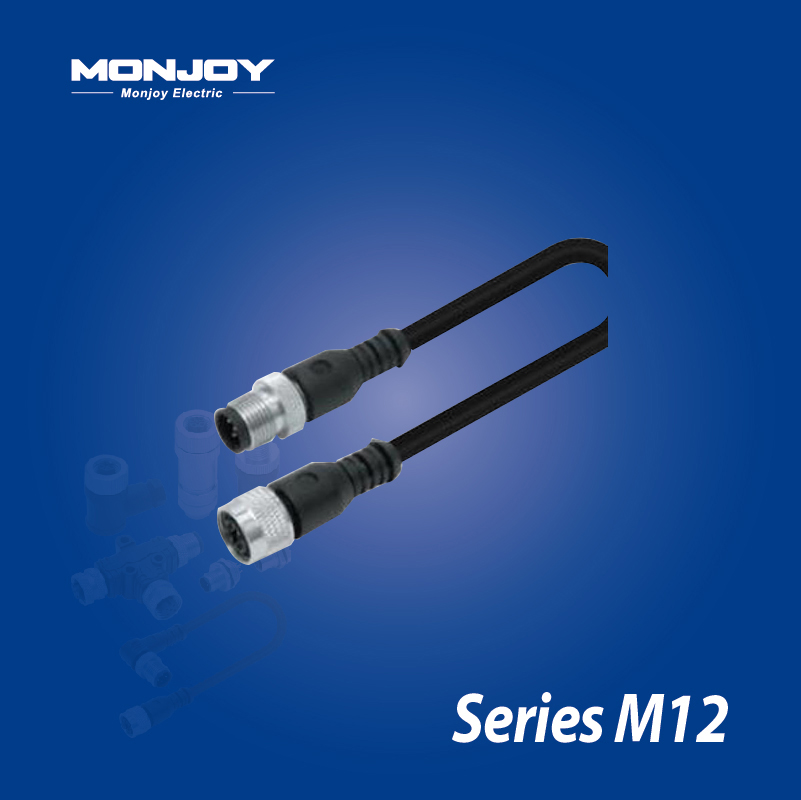  M12*1.0，A標(biāo)準(zhǔn)，直式，針- M12*1.0，A標(biāo)準(zhǔn)，直式，孔 屏蔽，澆鑄電纜連接器