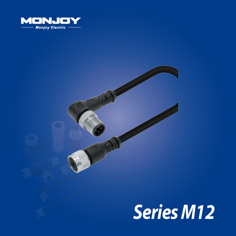 M12*1.0，A標(biāo)準(zhǔn)，彎式，針- M12*1.0，A標(biāo)準(zhǔn)，直式，孔 澆鑄電纜連接器